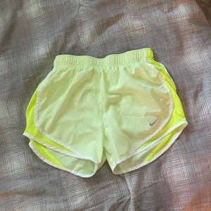 neon yellow nike shorts